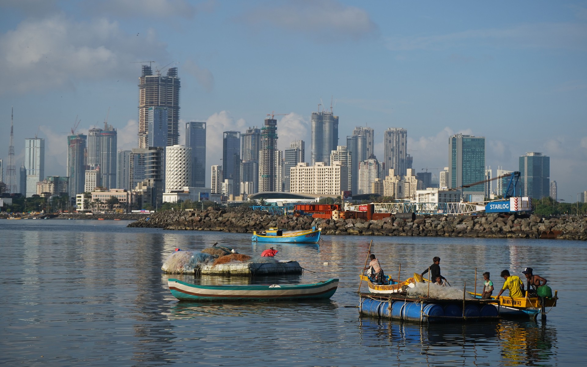 A photograph of Mumbai, India.