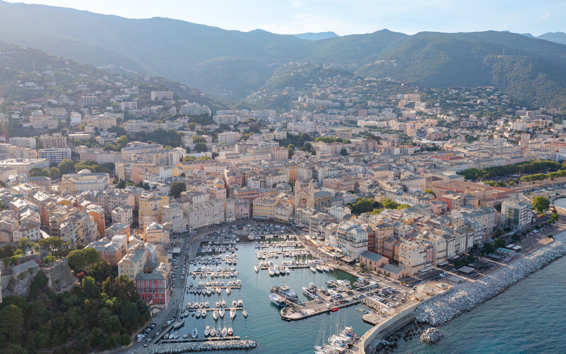 A photograph of Corsica, France.
