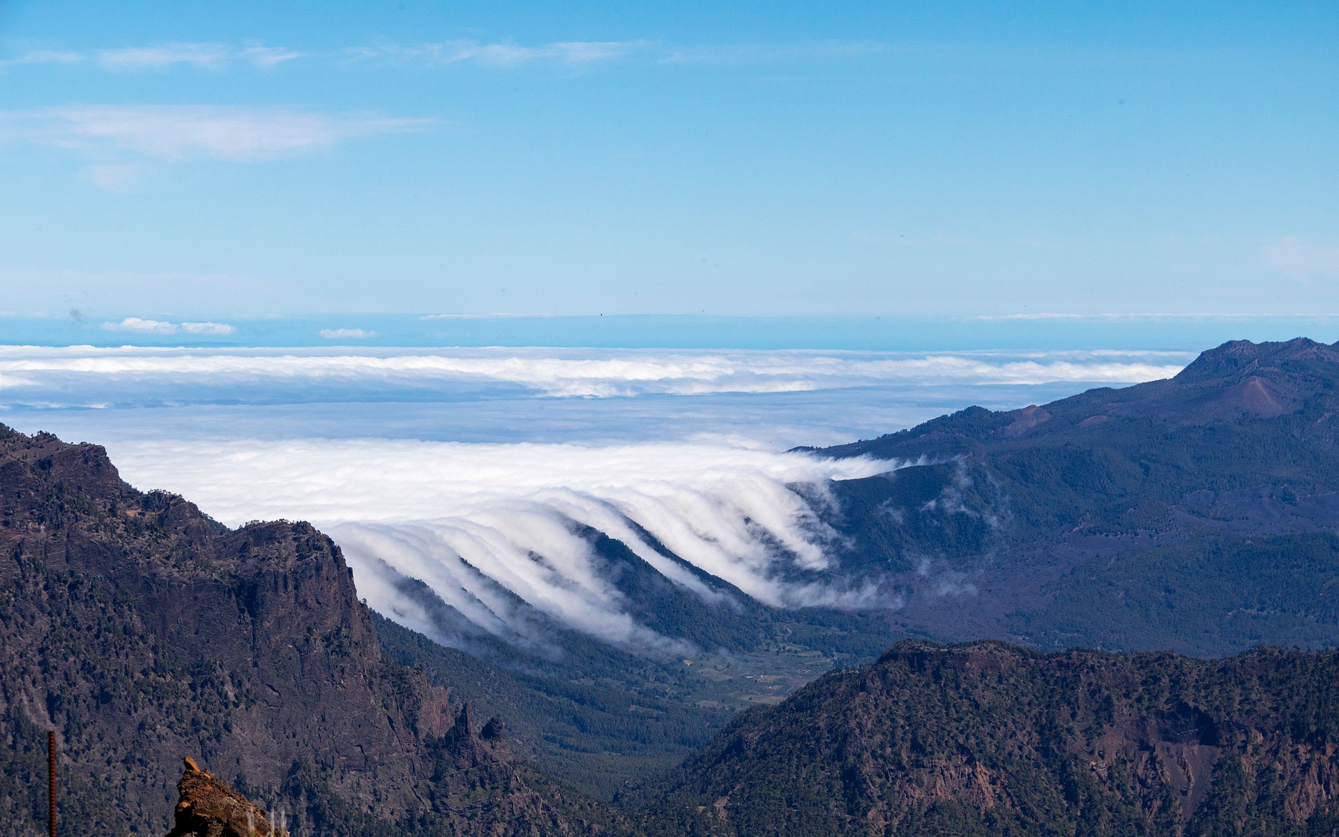 A photograph of La Palma, Spain.