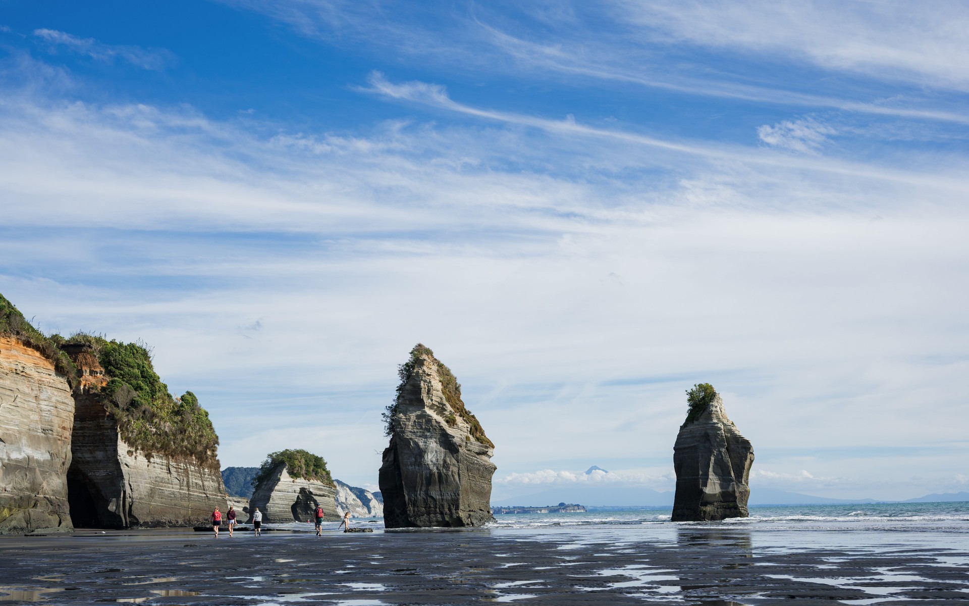 A photograph of New Plymouth, New Zealand.