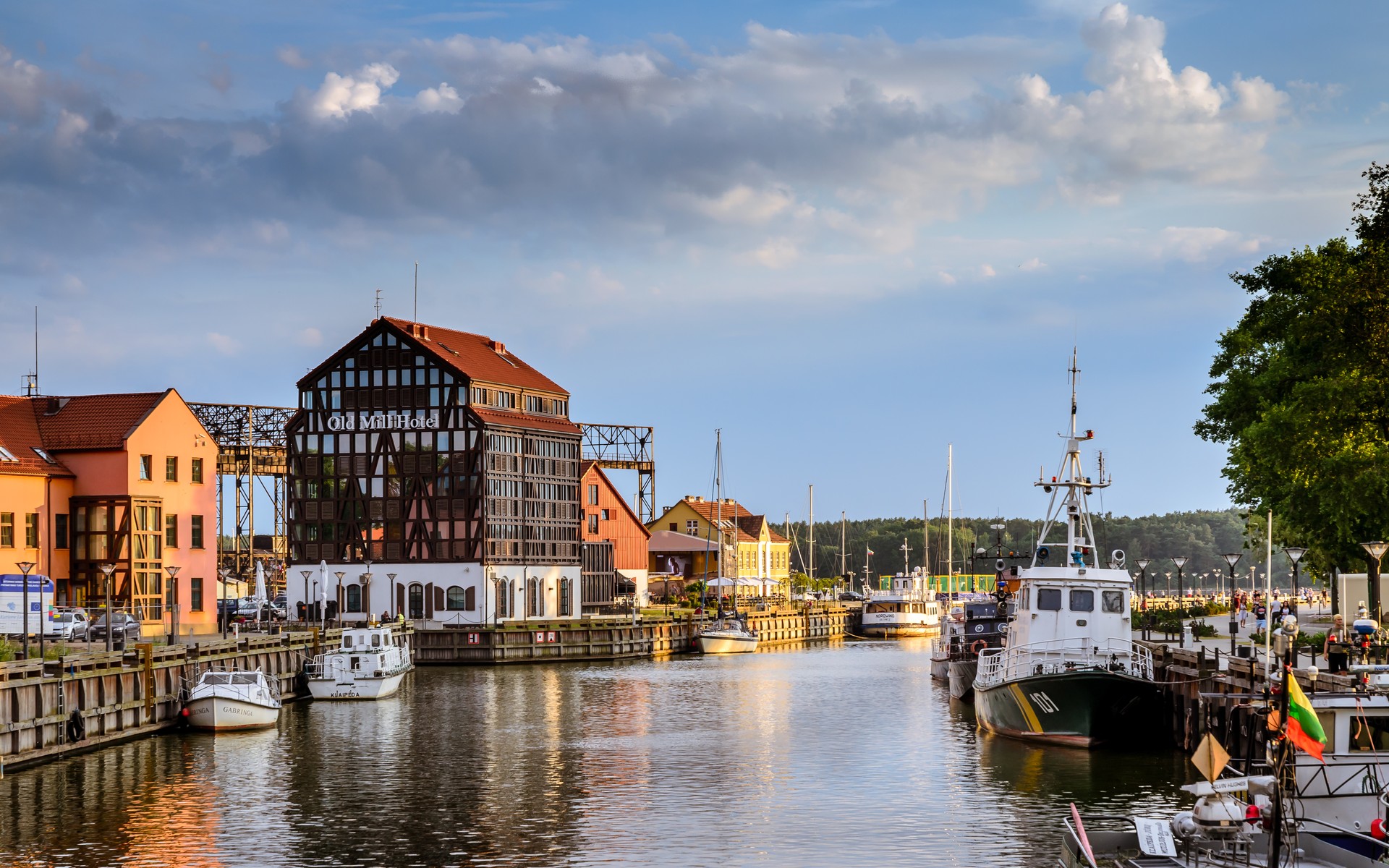 A photograph of Klaipėda, Lithuania.