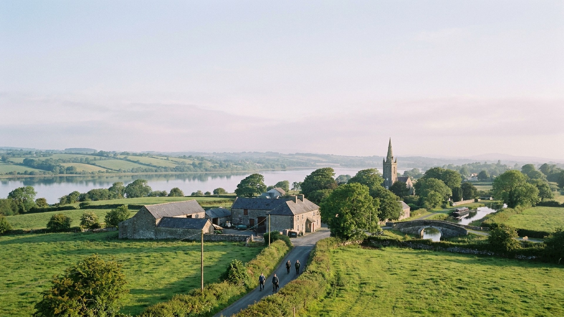 The surrounding countryside in An Muileann gCearr, Ireland