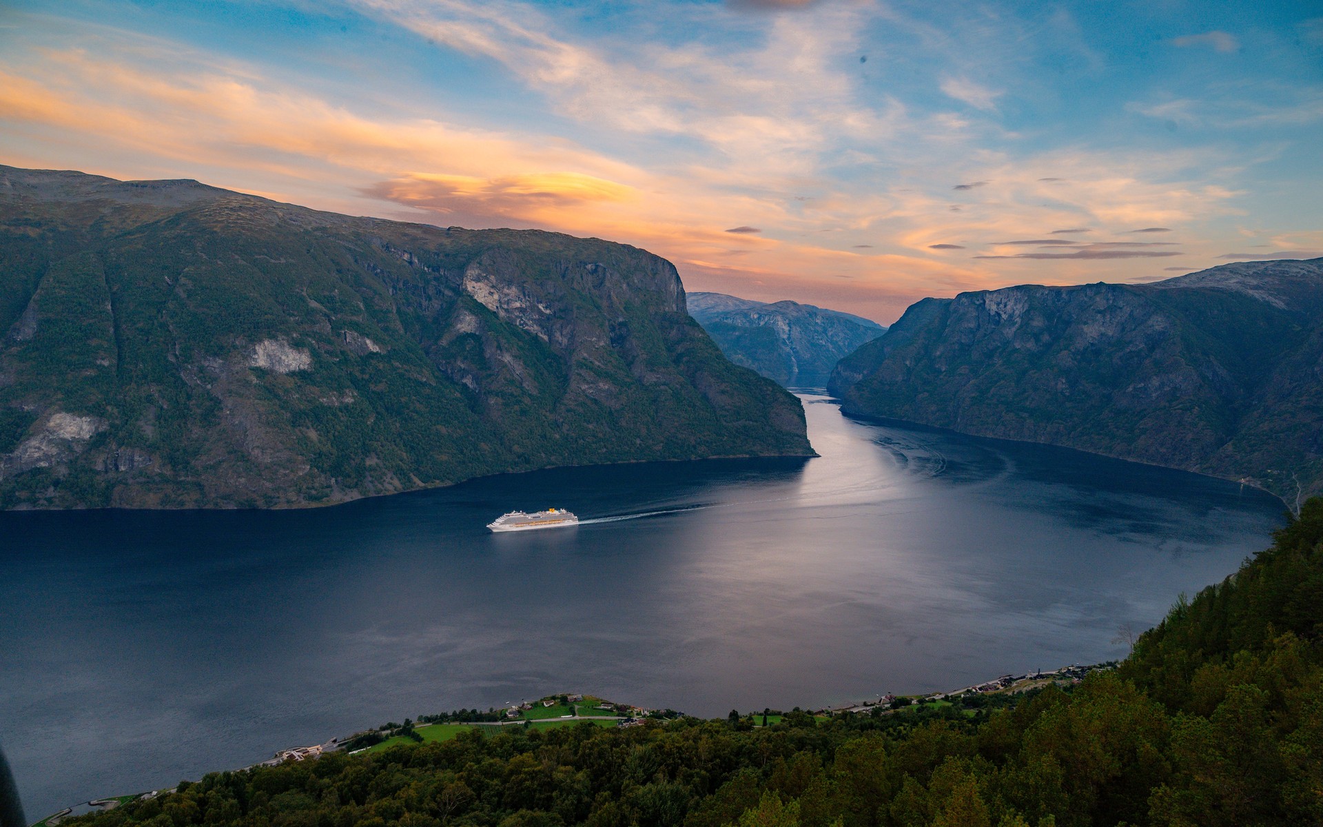 A photograph of Norwegian Fjords, Norway.