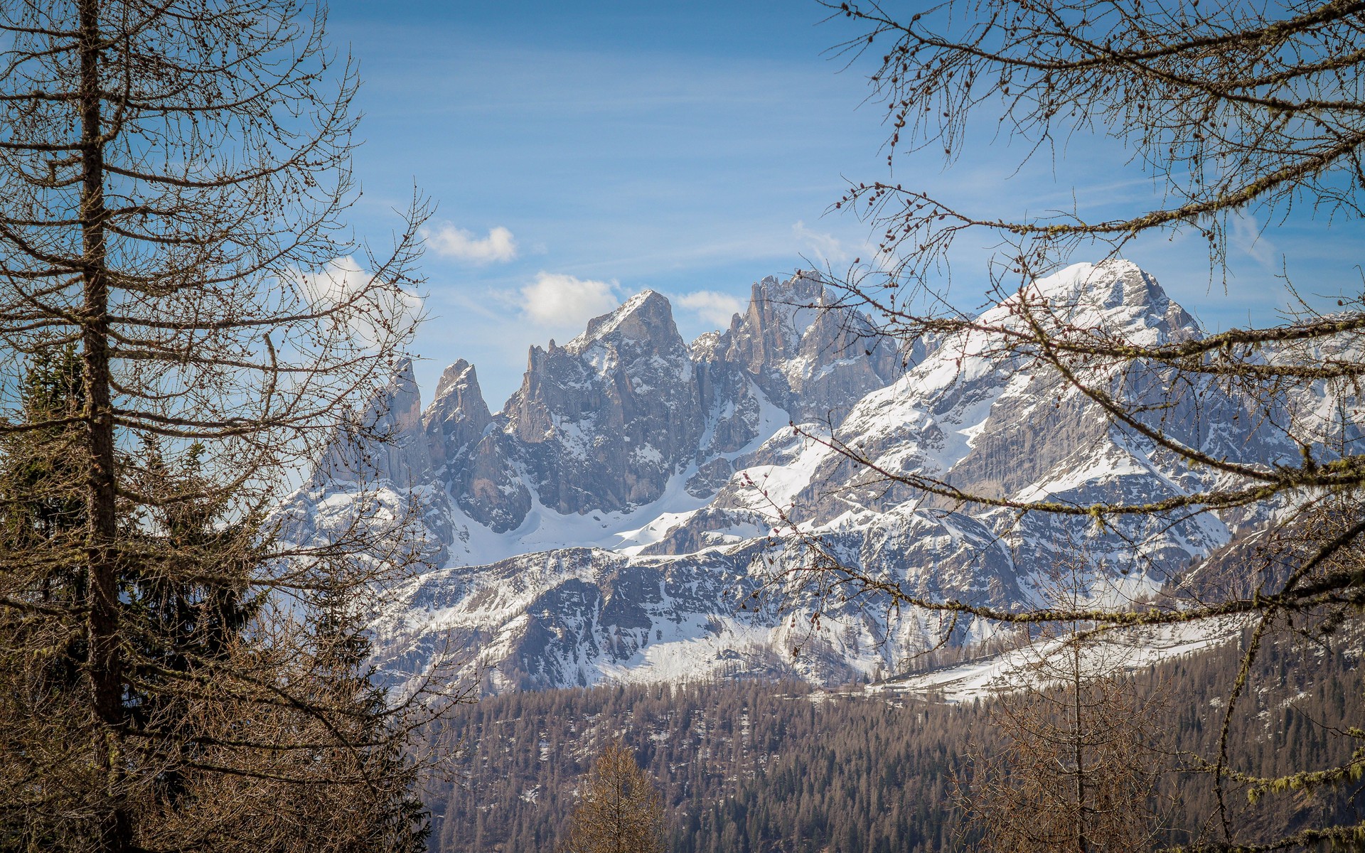 A photograph of Dolomites Winter Escape, Italy.