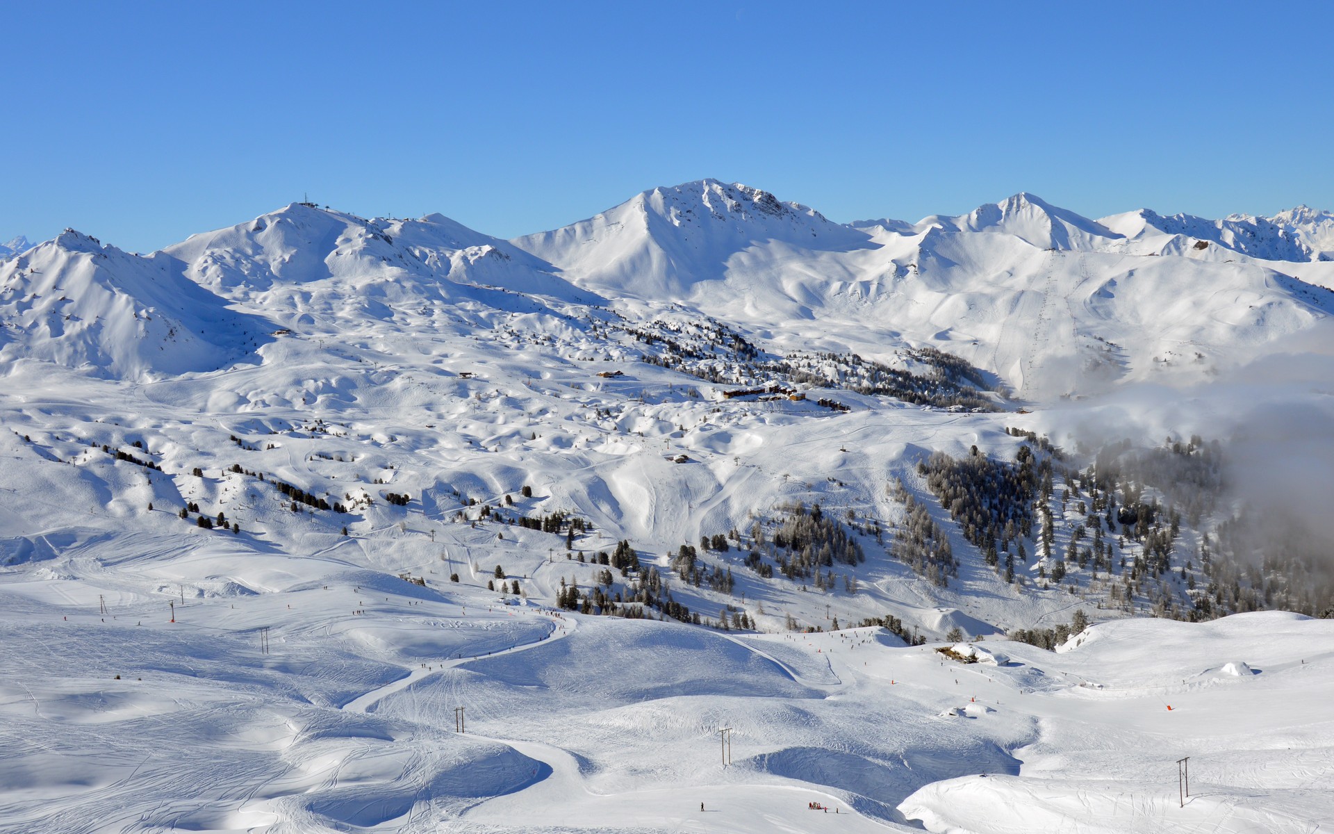 A photograph of La Plagne, France.