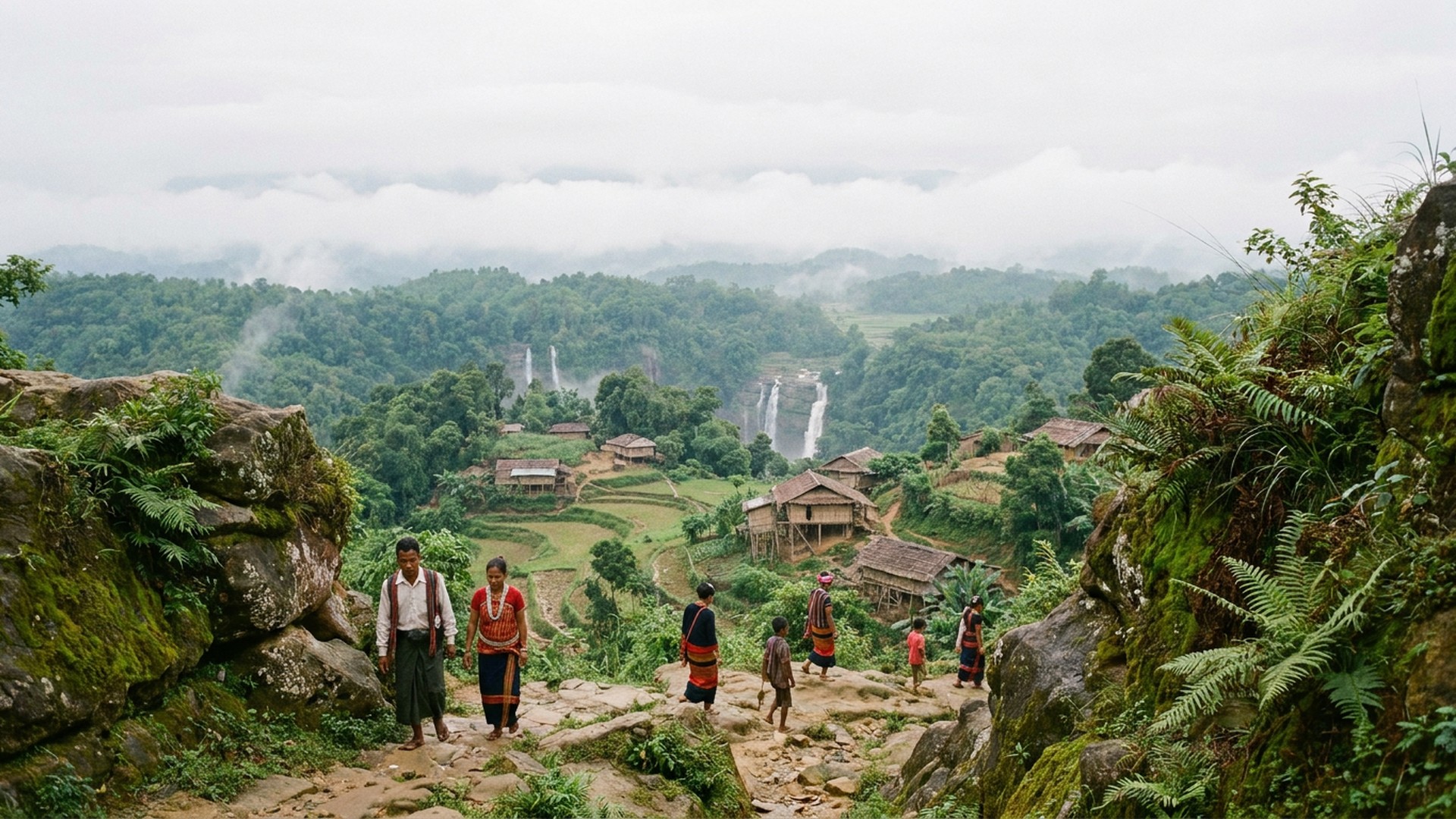 High pass viewpoint in Khagrachhari, Bangladesh