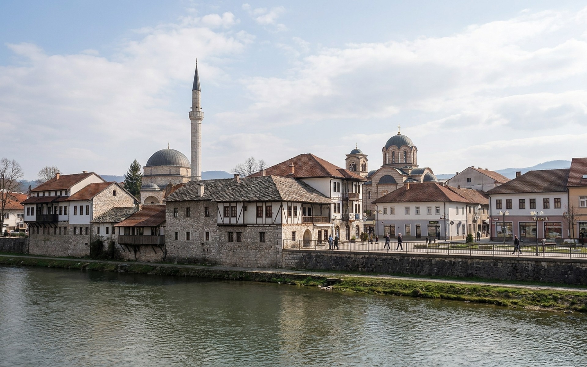 A view of Prijedor, Bosnia and Herzegovina.