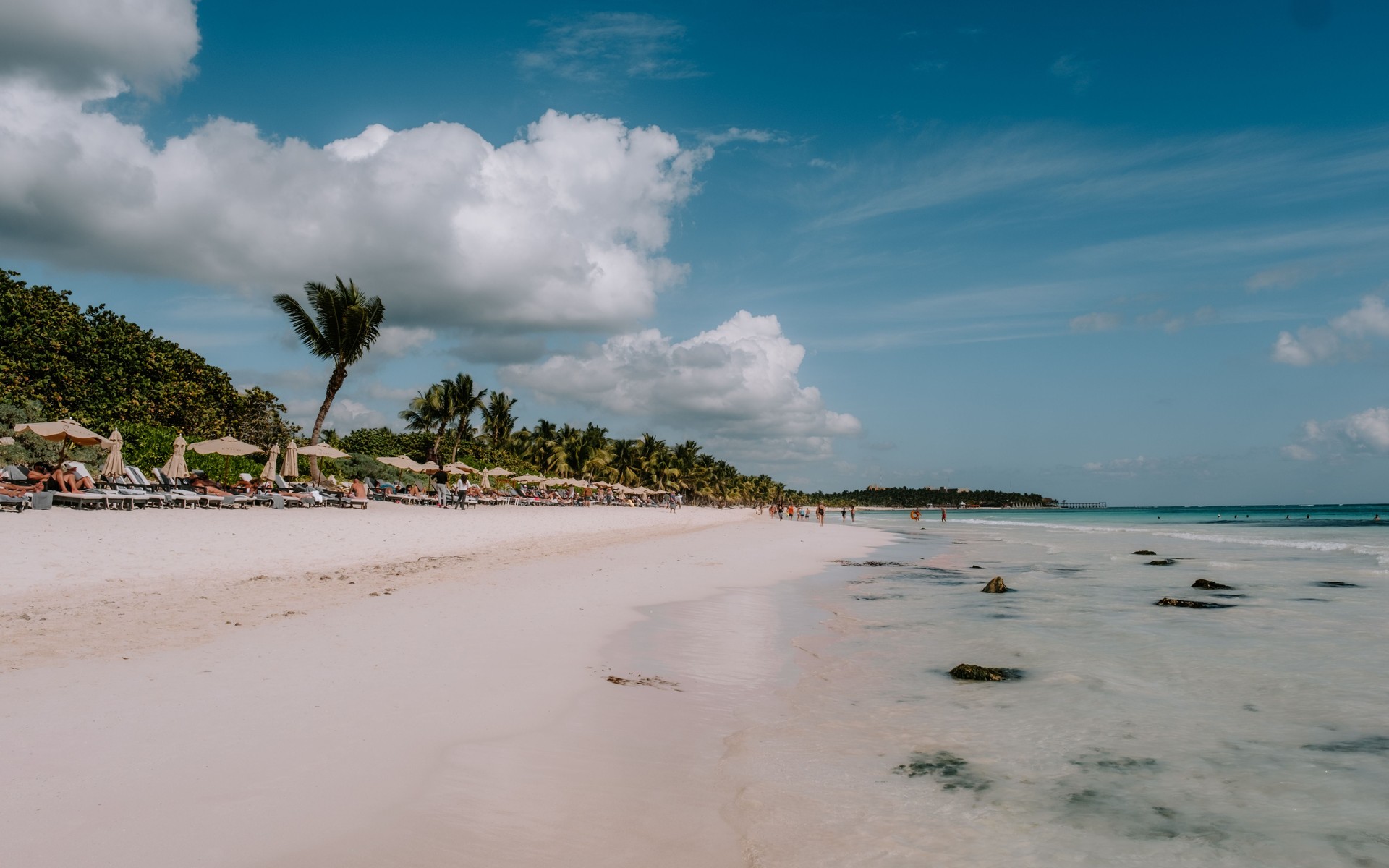A photograph of Tulum Beach Clubs, Mexico.