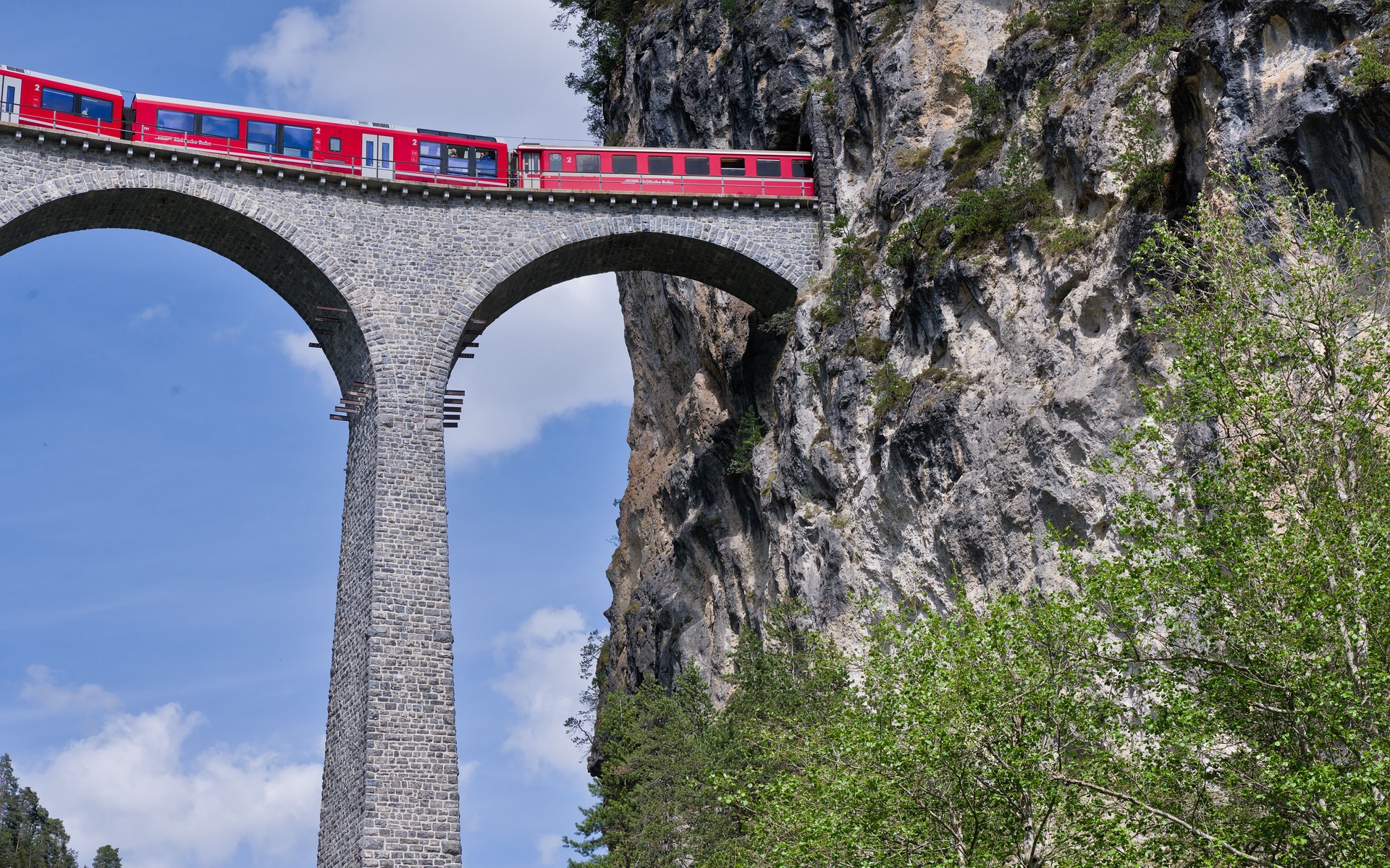 A photograph of Bernina & Glacier Express Route, Switzerland.