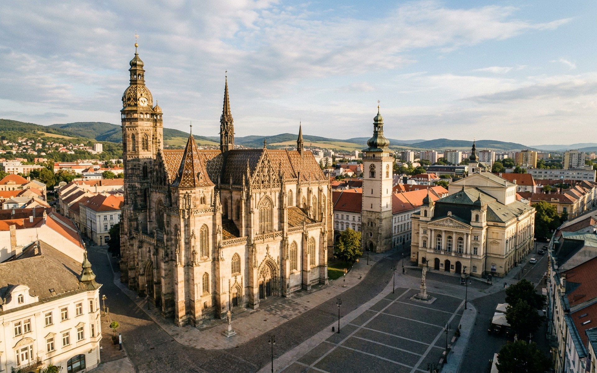 A view of Košice, Slovakia.