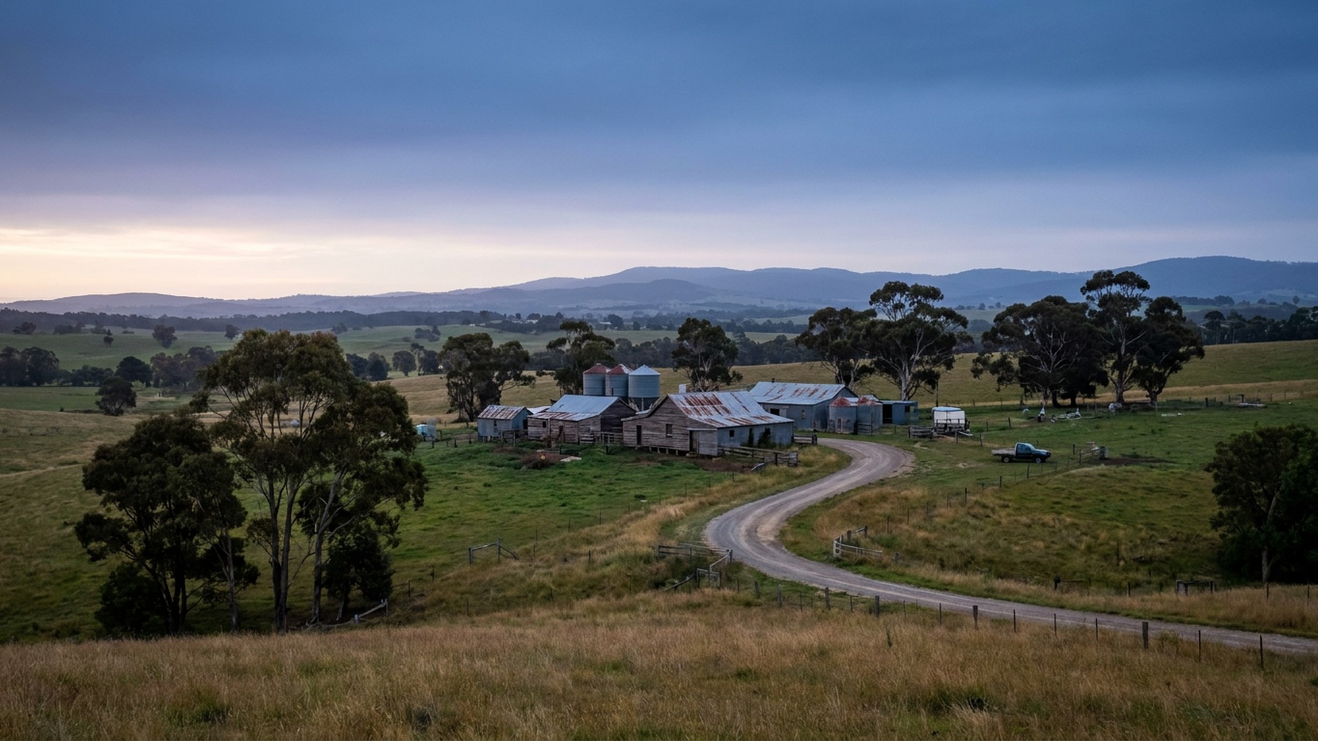The surrounding countryside in Bairnsdale, Australia