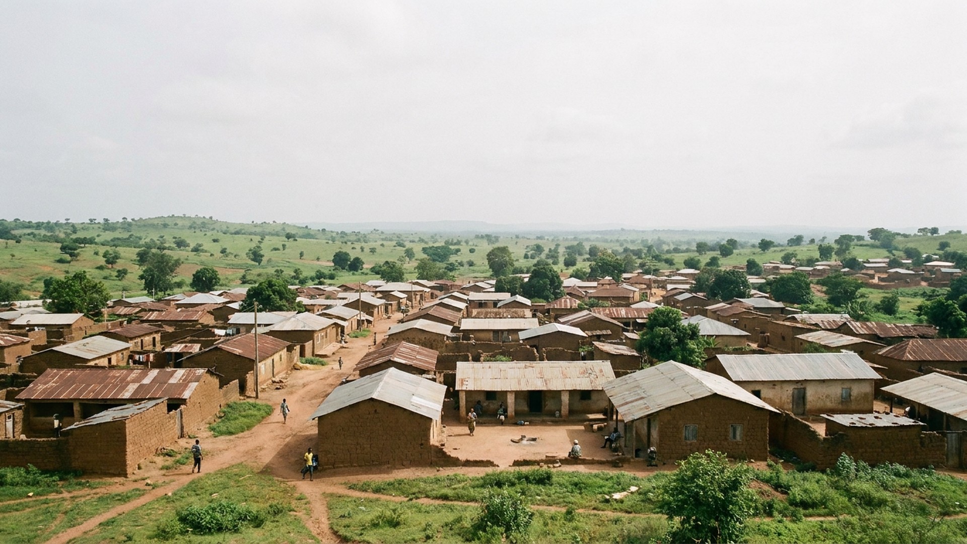 The historic core and surrounding landscape in Kétou, Benin