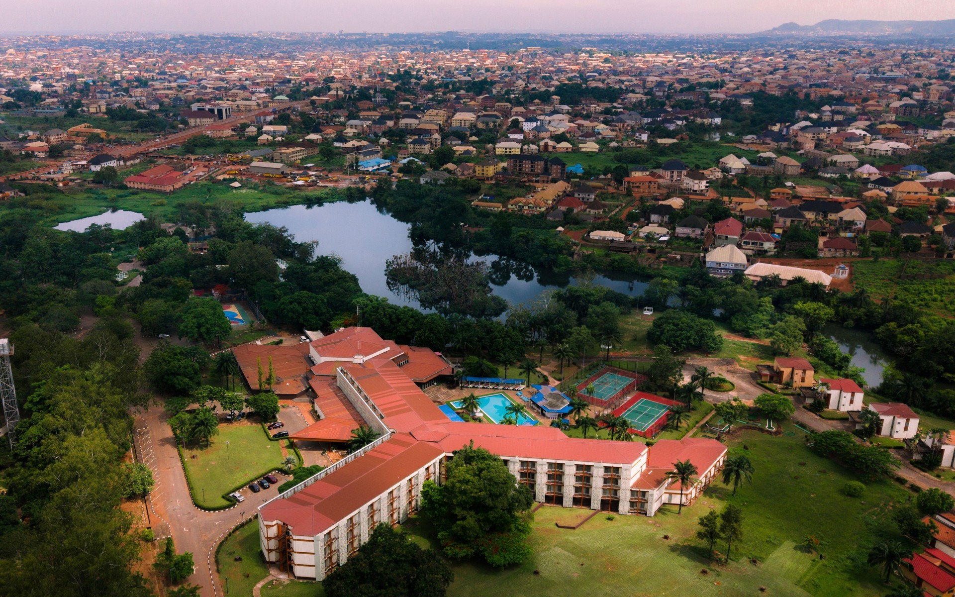 A photograph of Enugu, Nigeria.