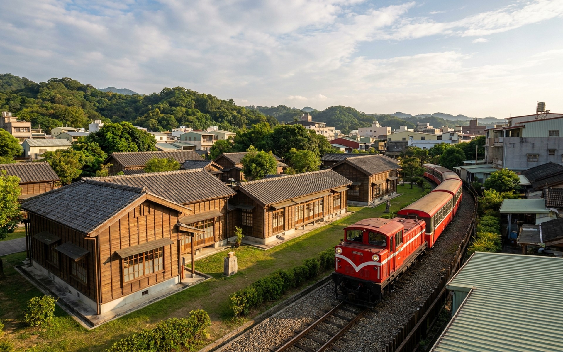 A view of Chiayi City, Taiwan.
