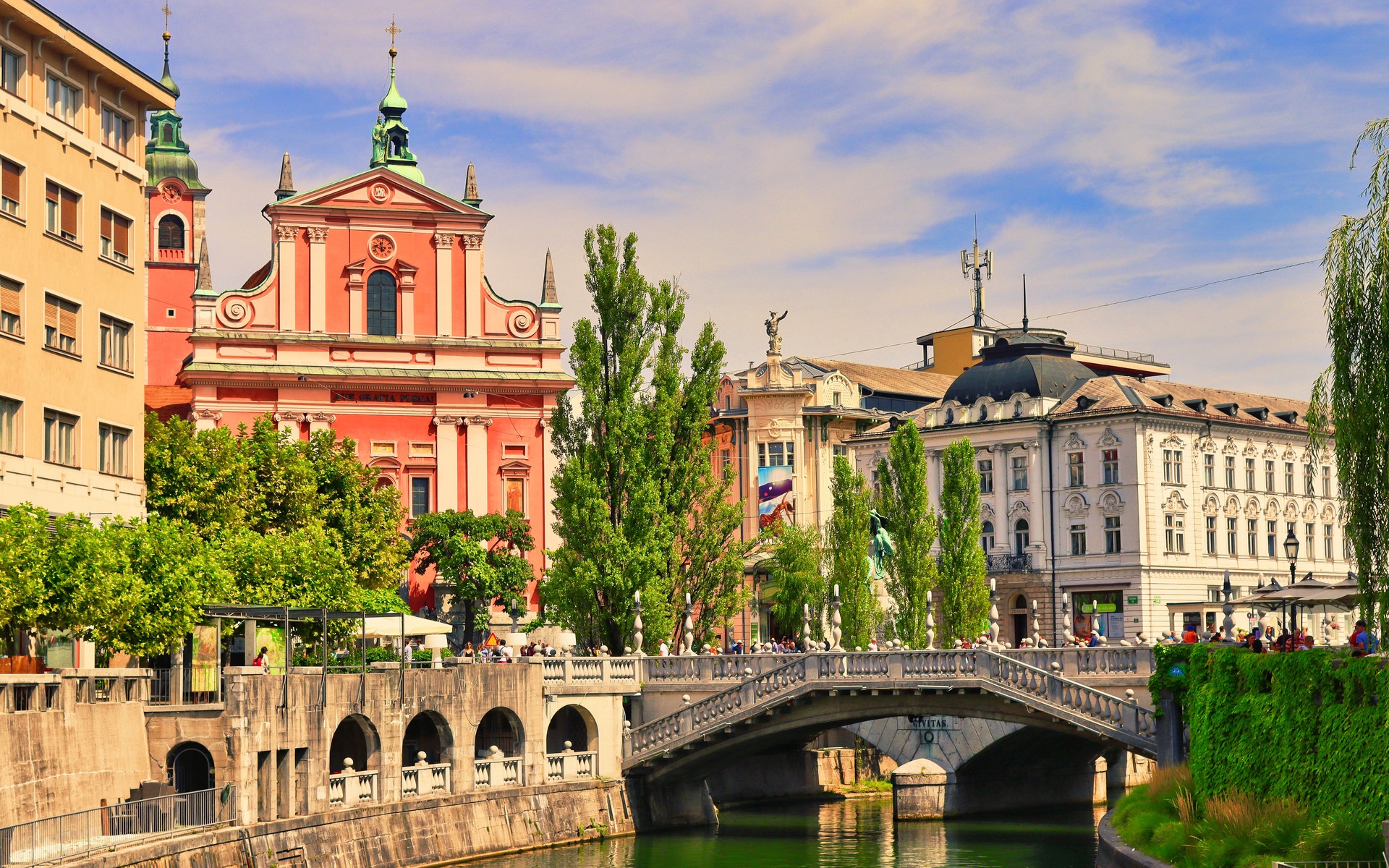 A photograph of Ljubljana, Slovenia.