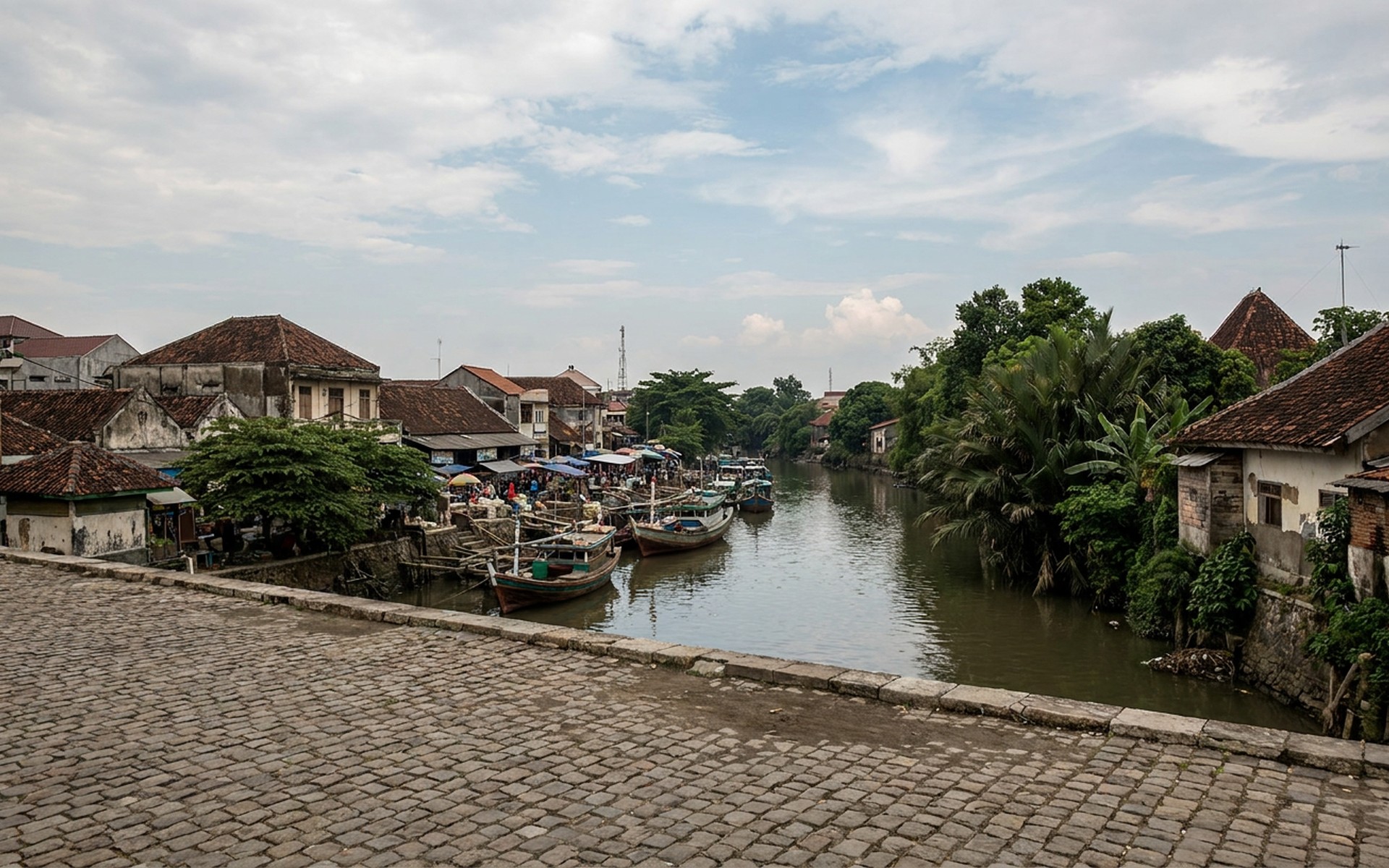 A view of Pekalongan, Indonesia.