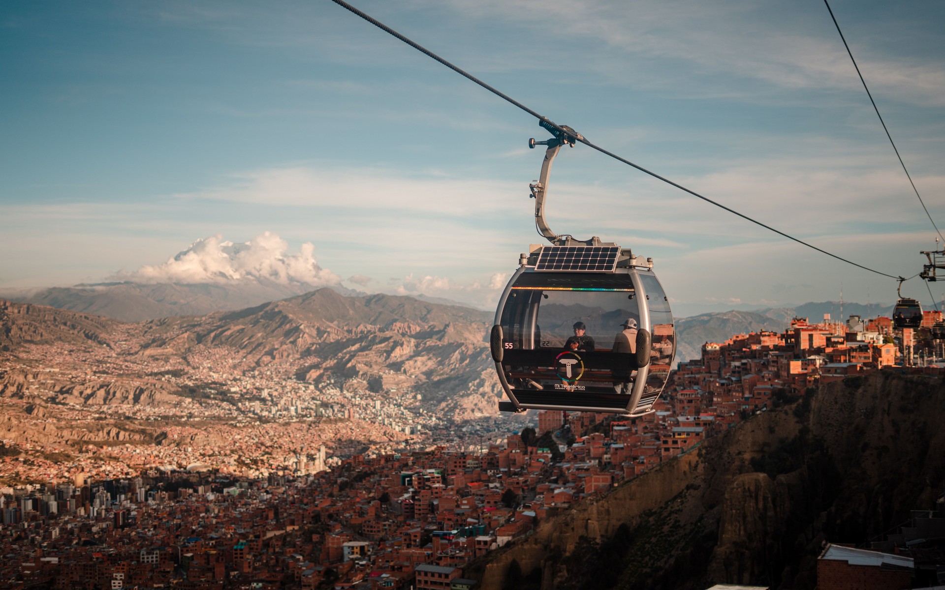A photograph of La Paz, Bolivia.