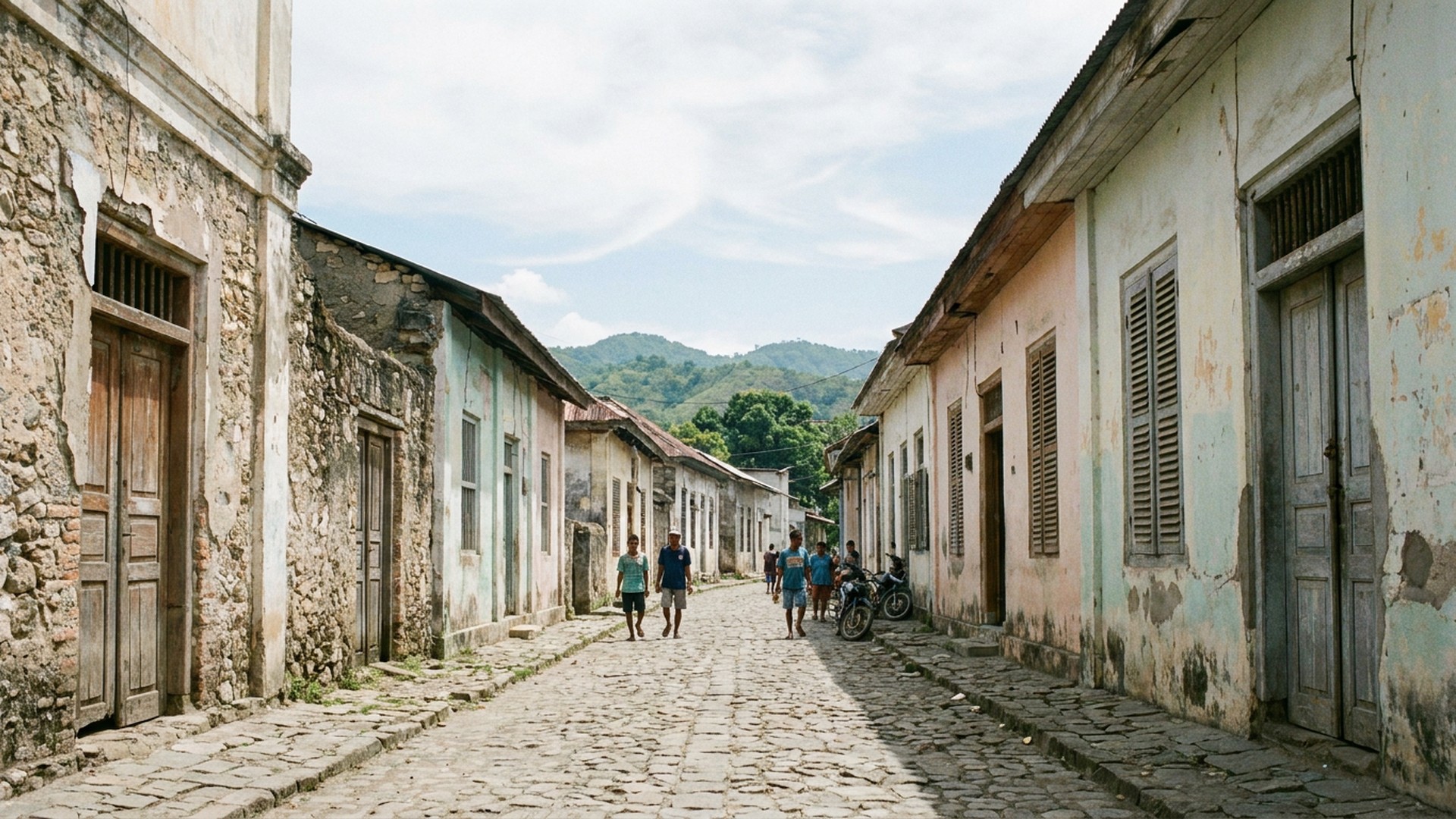 Lane in the old quarter in Dili, East Timor