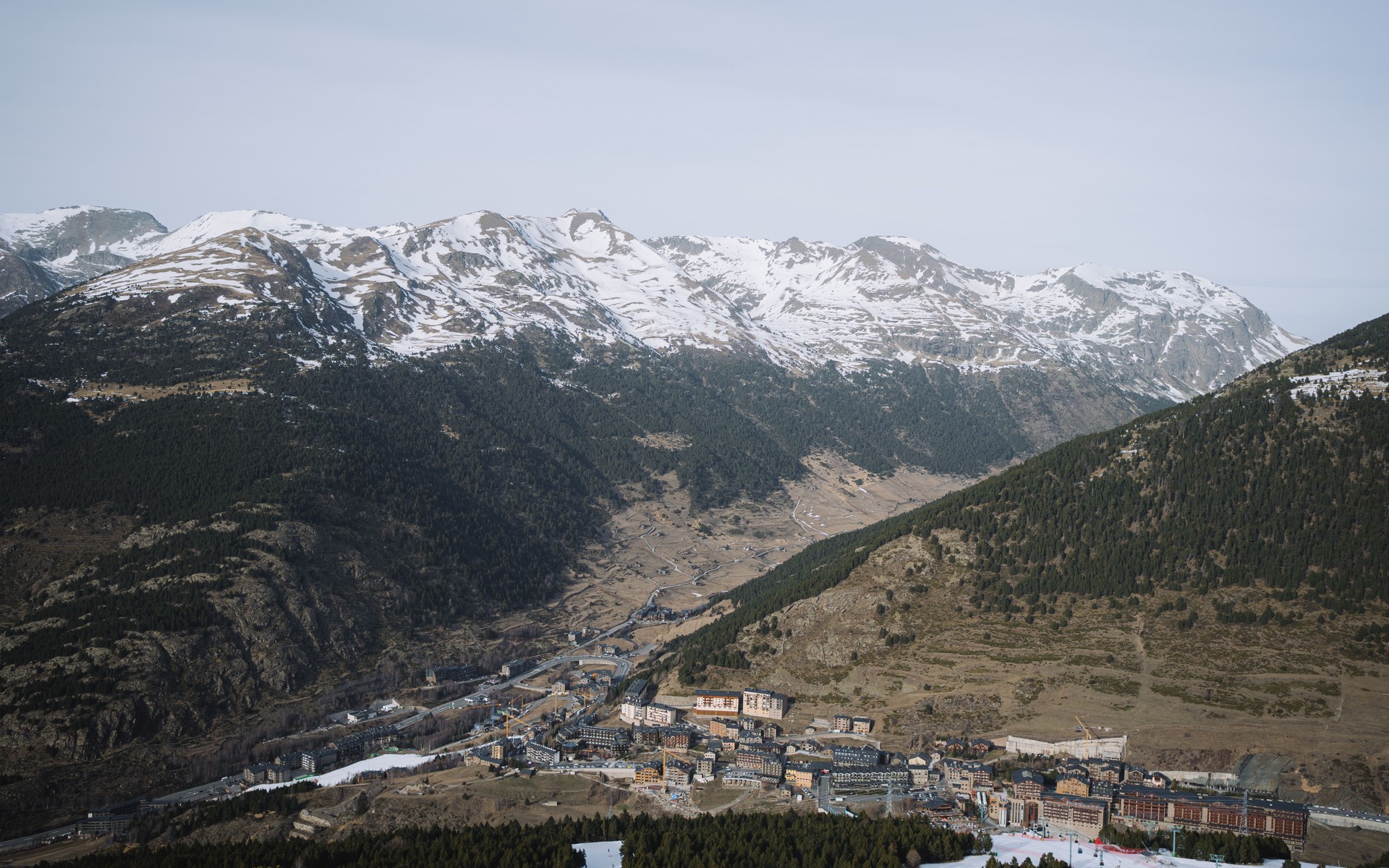 A photograph of Baqueira Beret, Spain.