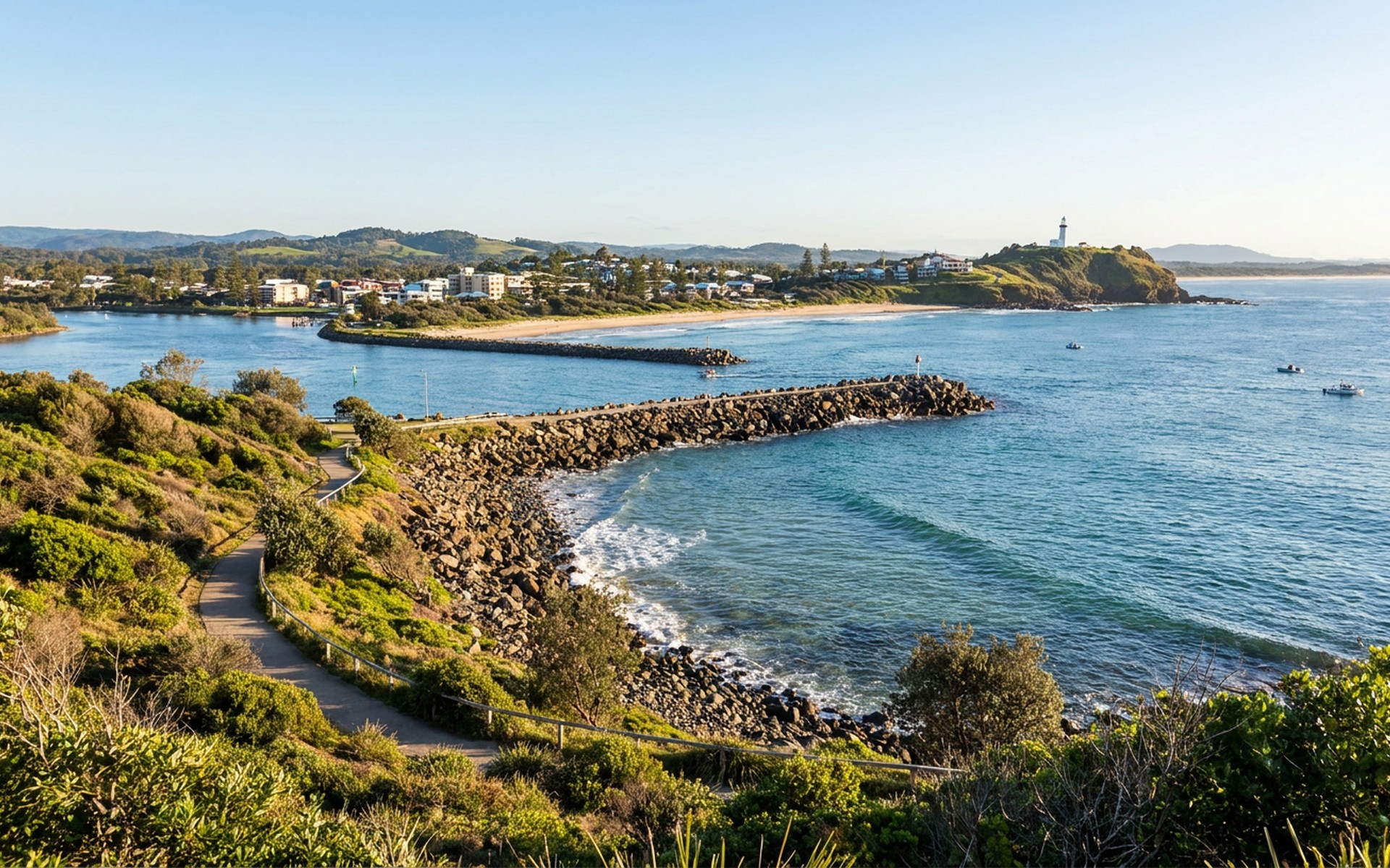 A view of Port Macquarie, Australia.