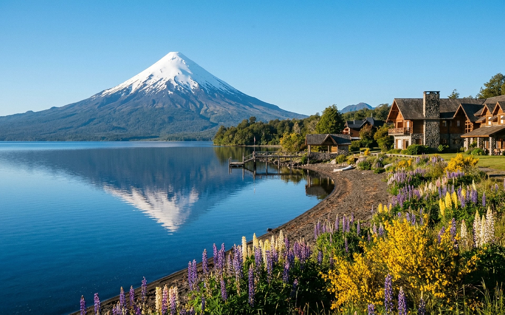 Chilean Lake District, Chile