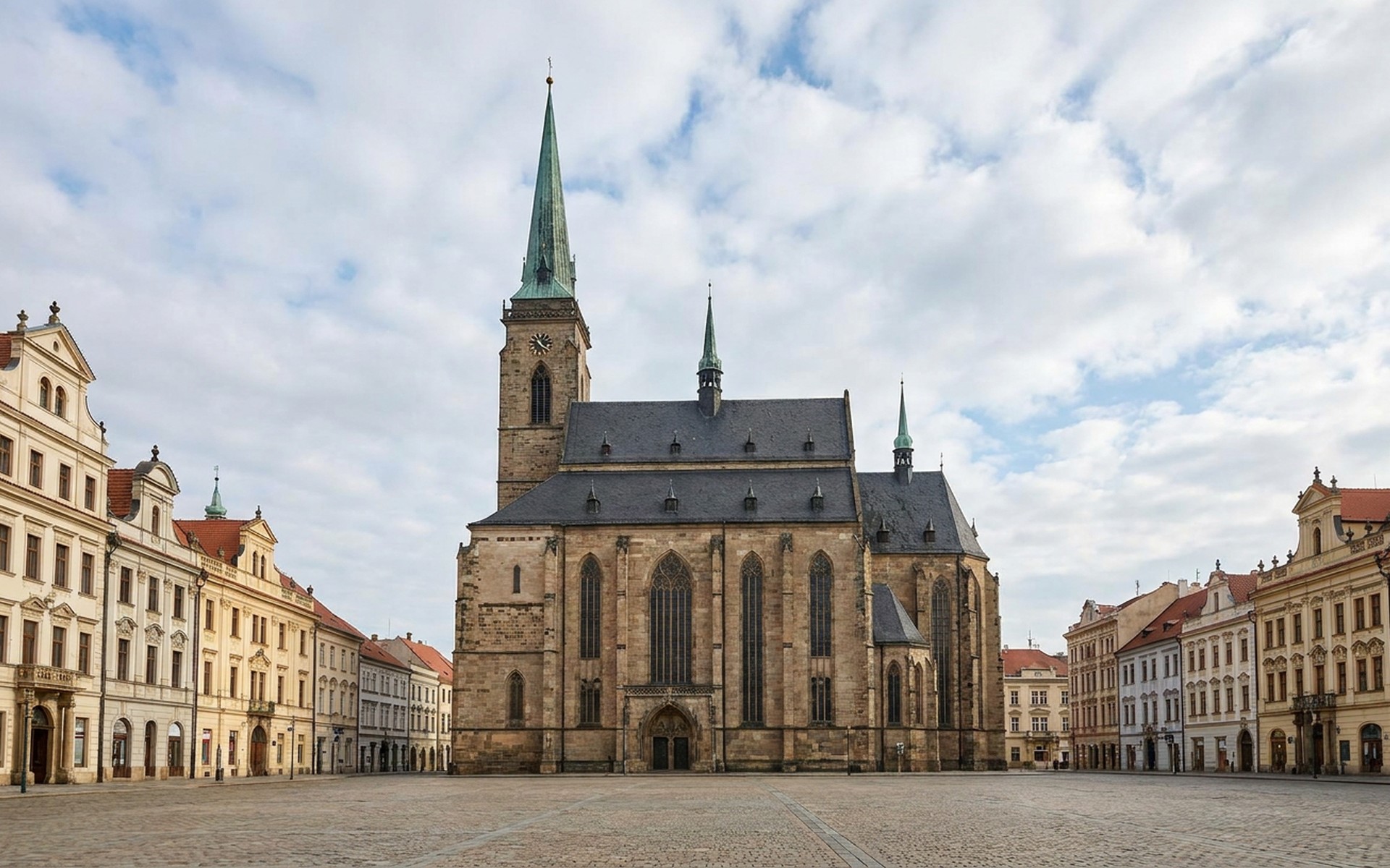 A view of Pilsen, Czechia.