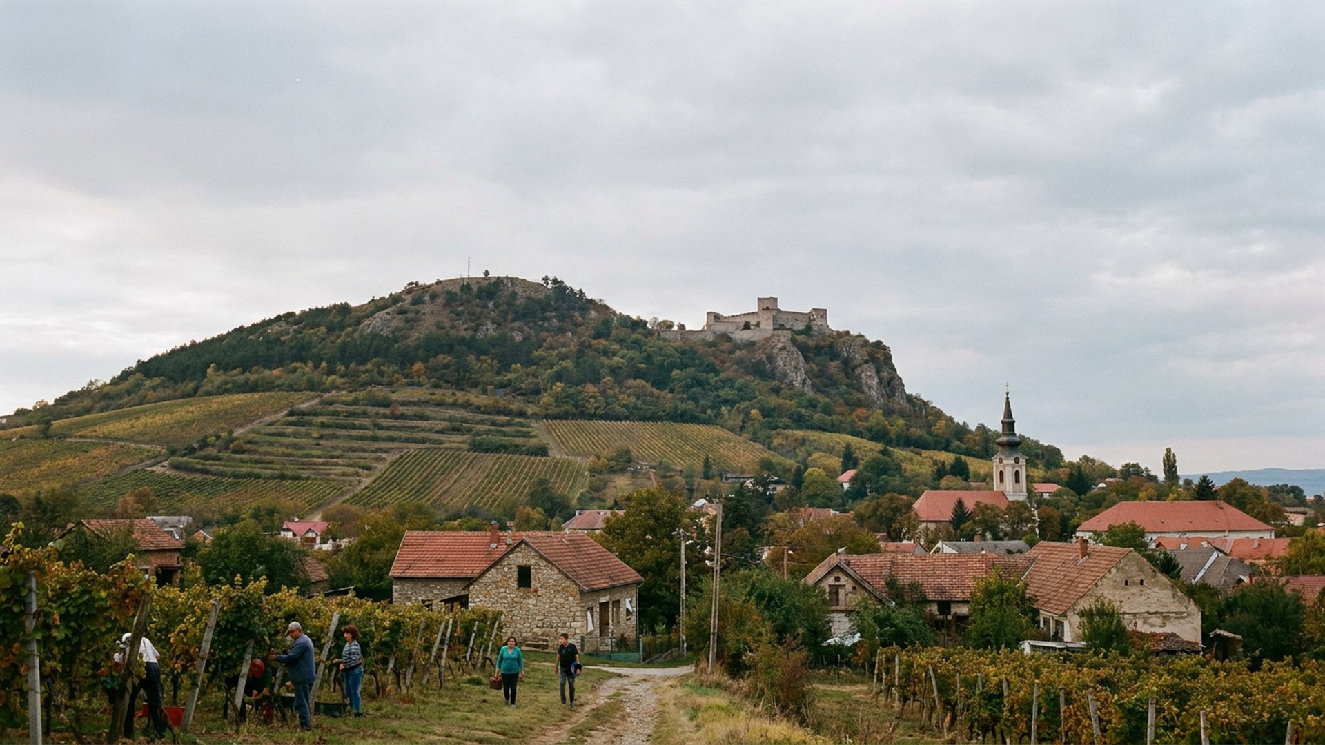 The surrounding countryside in Vršac, Serbia