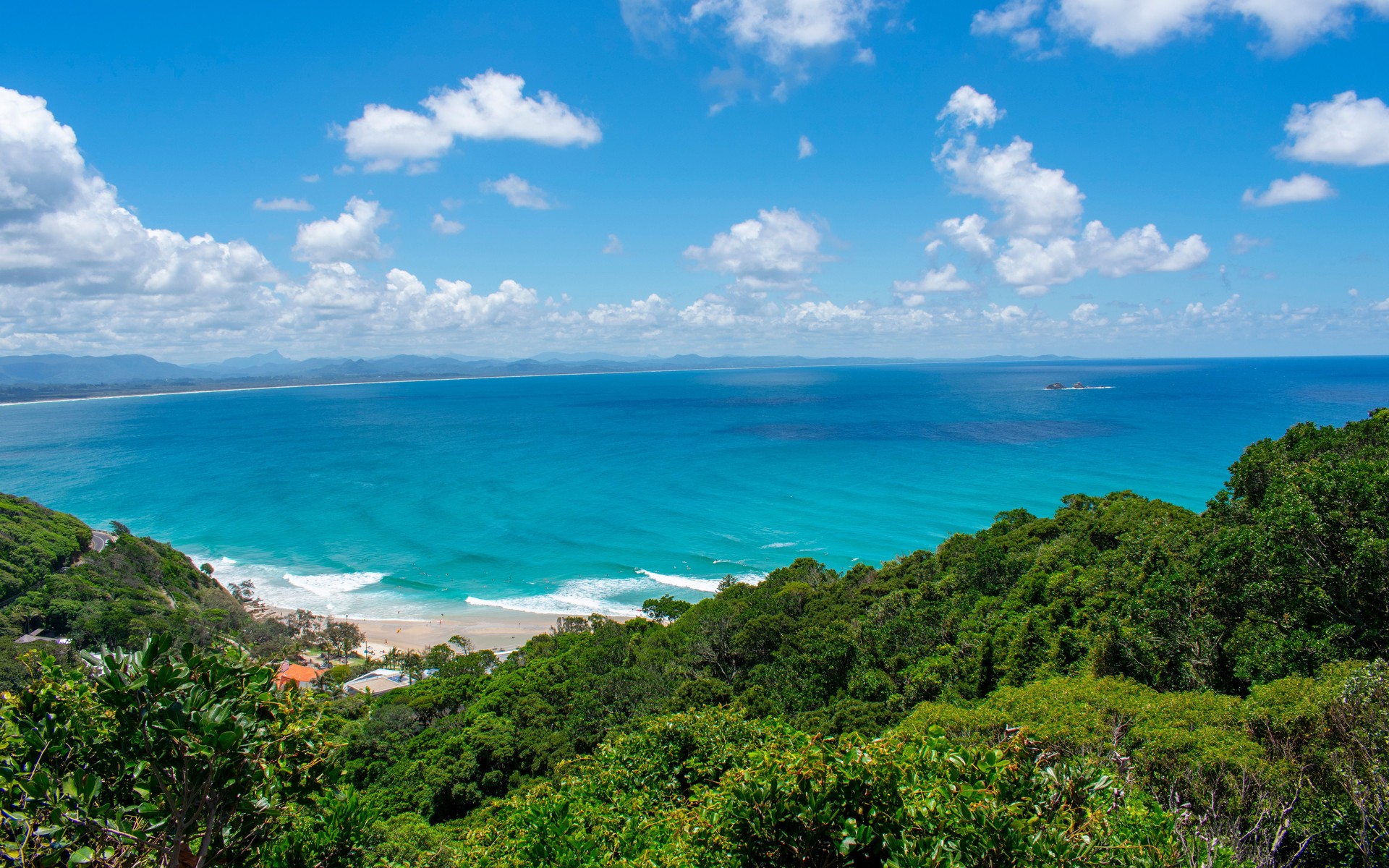 A photograph of Byron Bay, Australia.