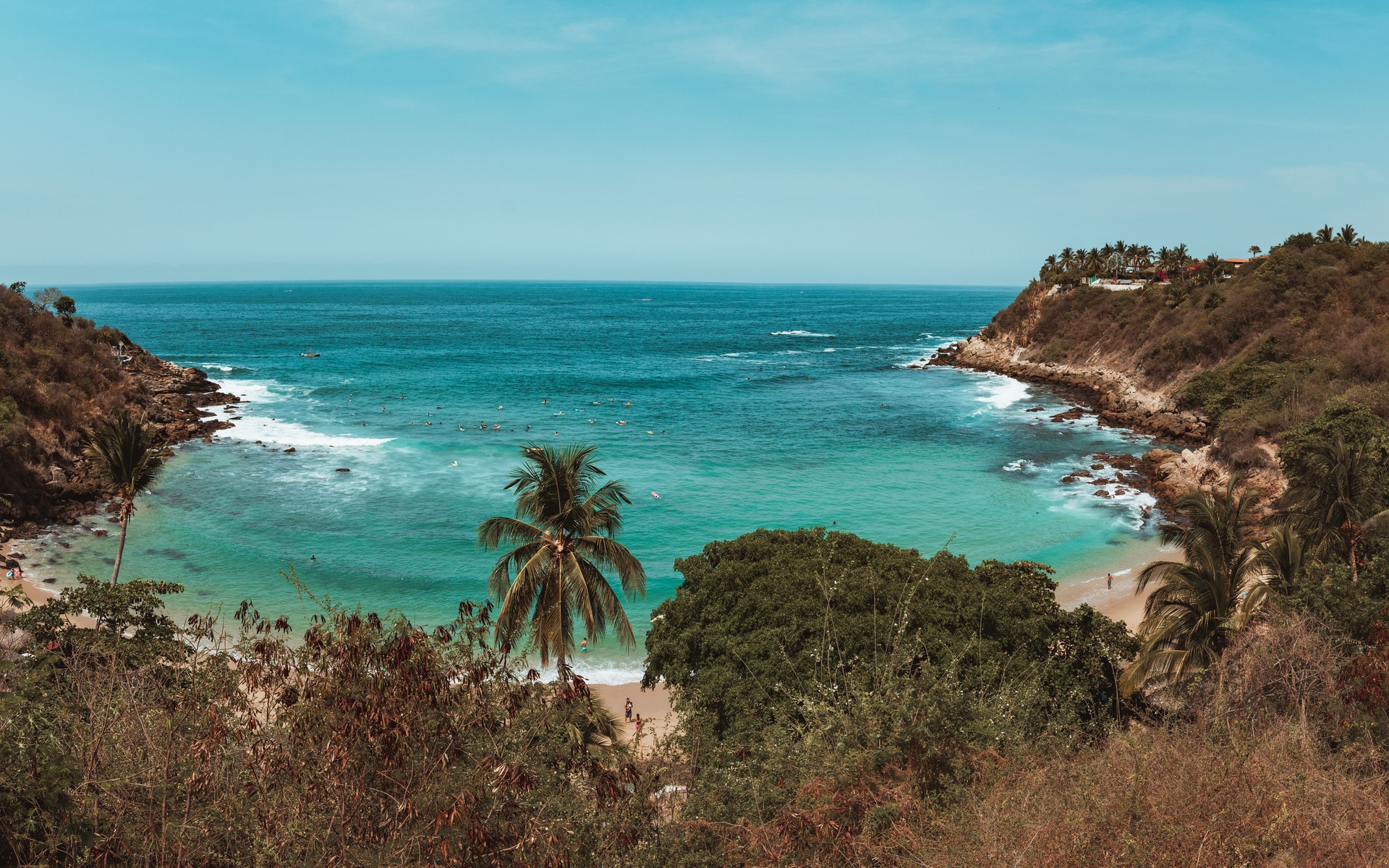 A photograph of Puerto Escondido, Mexico.