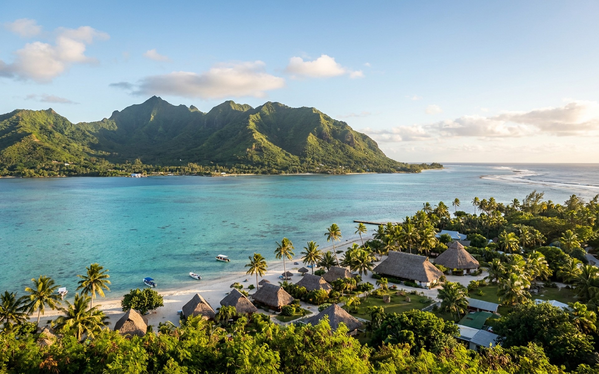 A view of Rarotonga & the Cook Islands, Cook Islands.