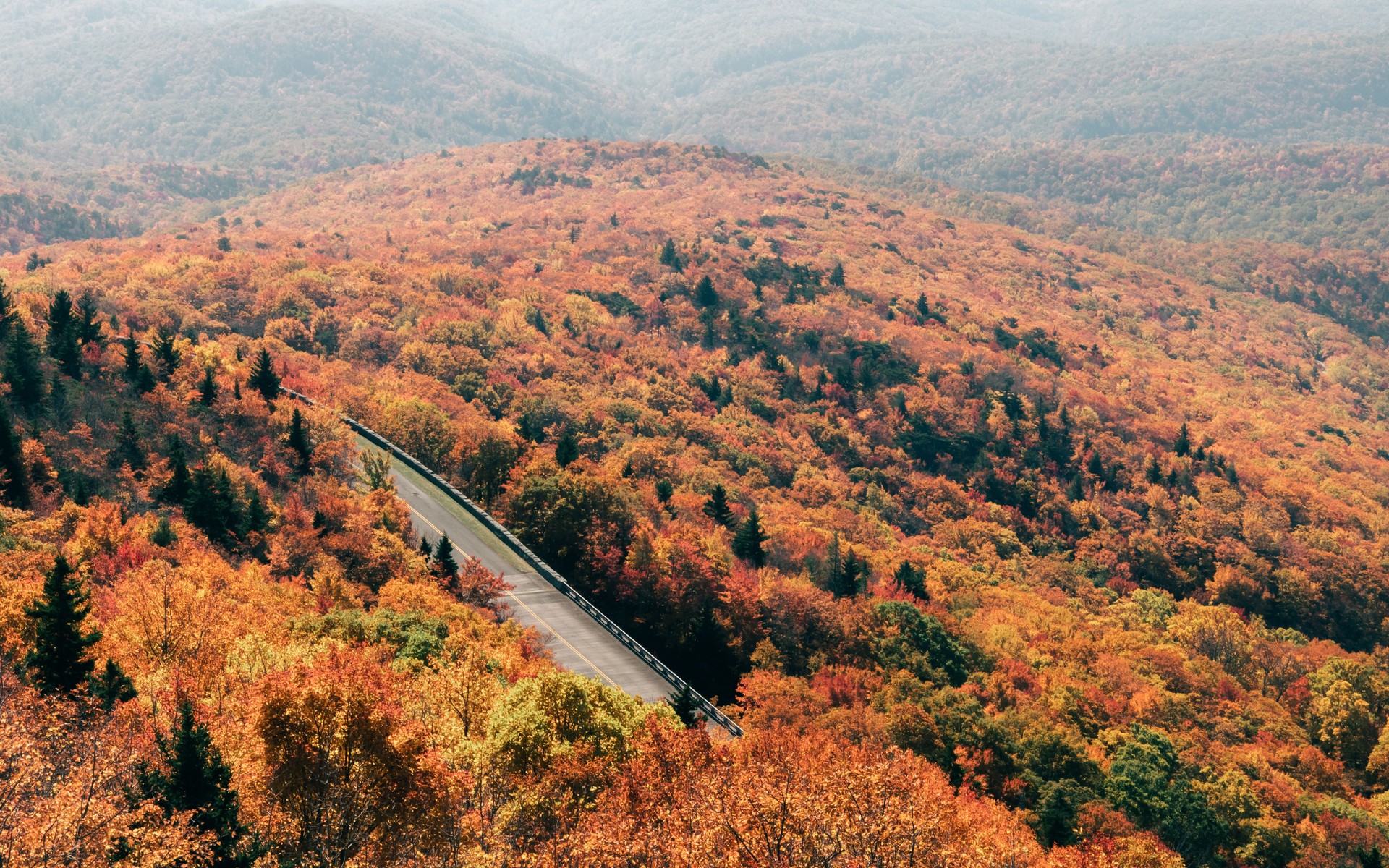 A photograph of Blue Ridge Parkway, United States.