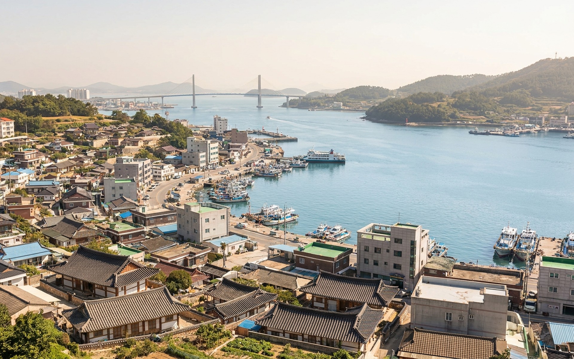 A view of Mokpo, South Korea.