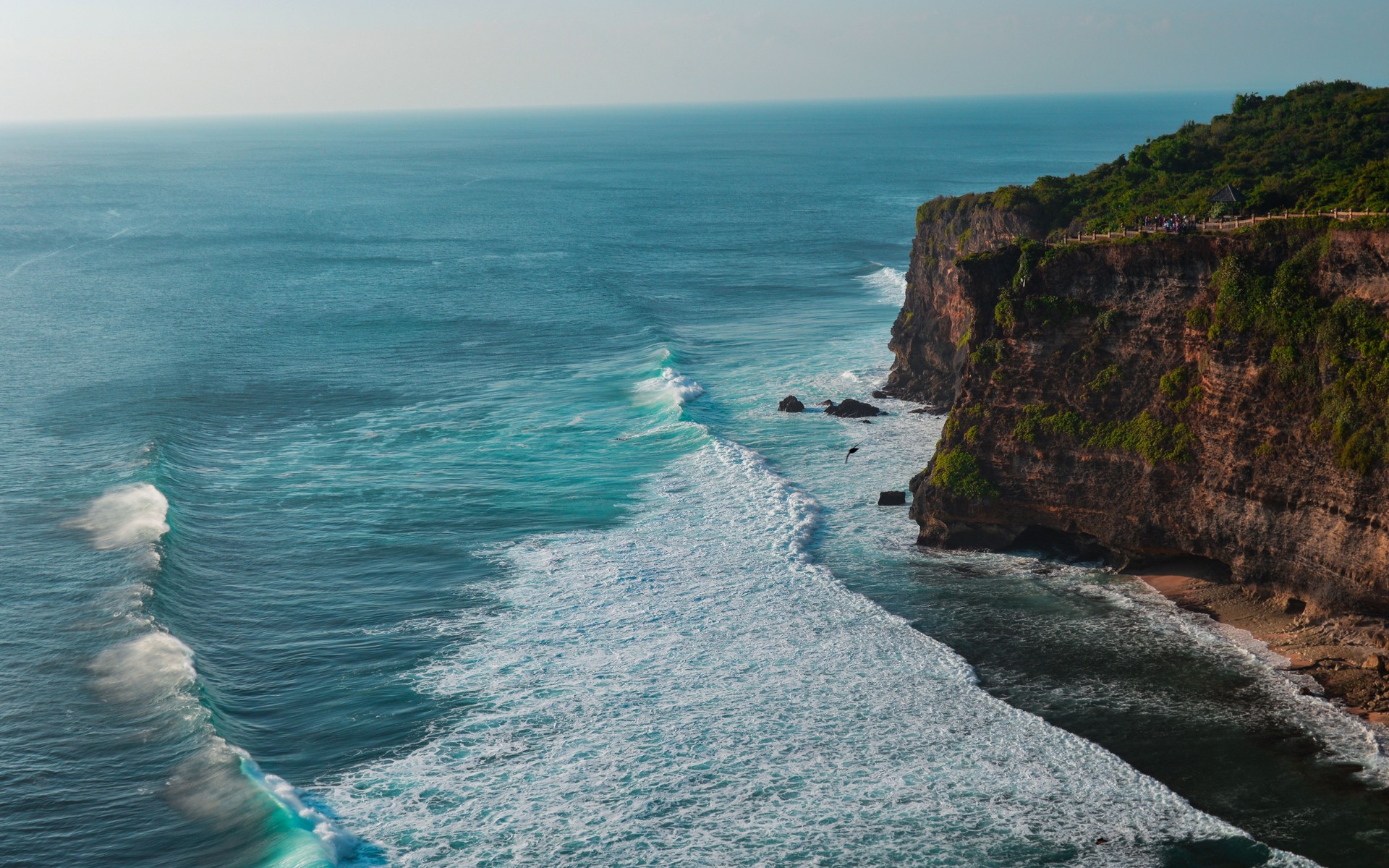 A photograph of Uluwatu Surf Coast, Indonesia.