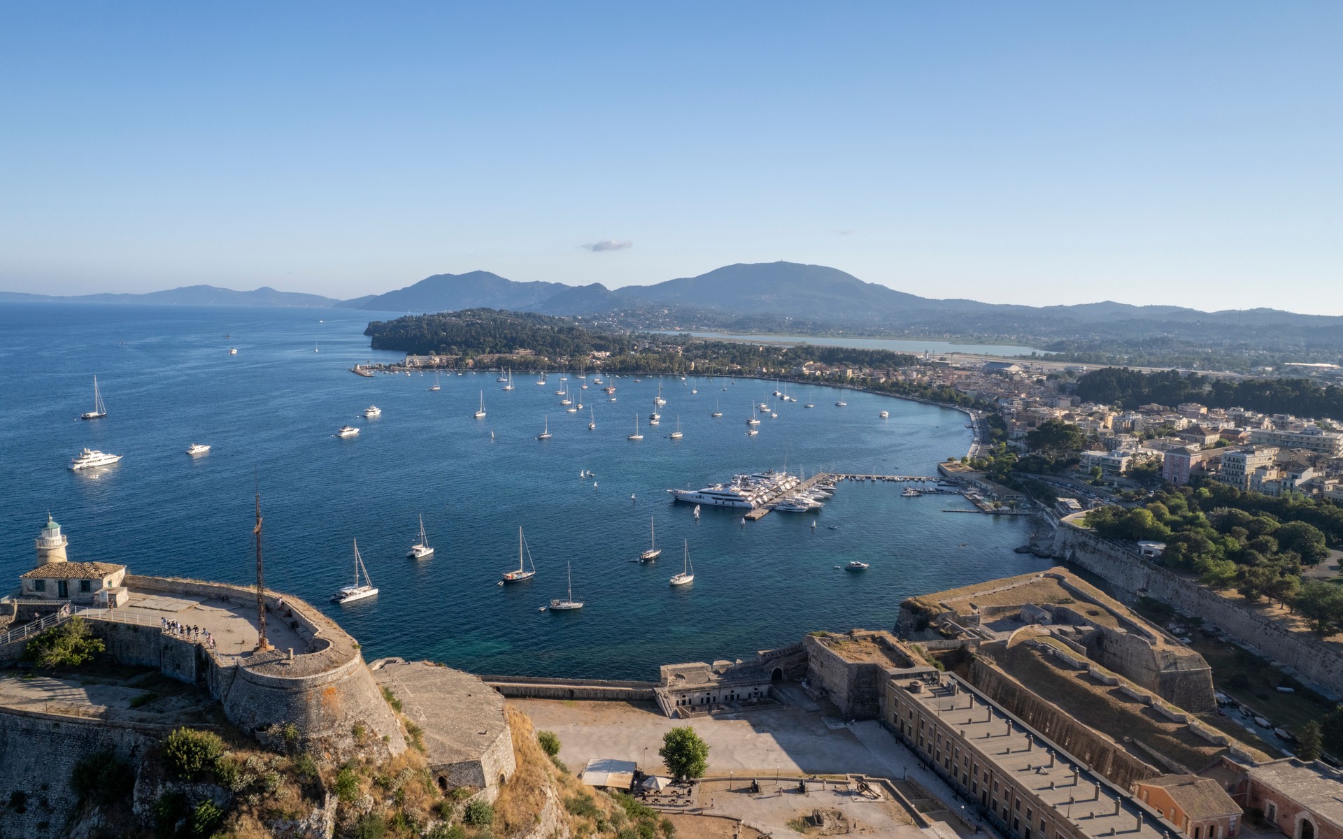 A photograph of Corfu, Greece.