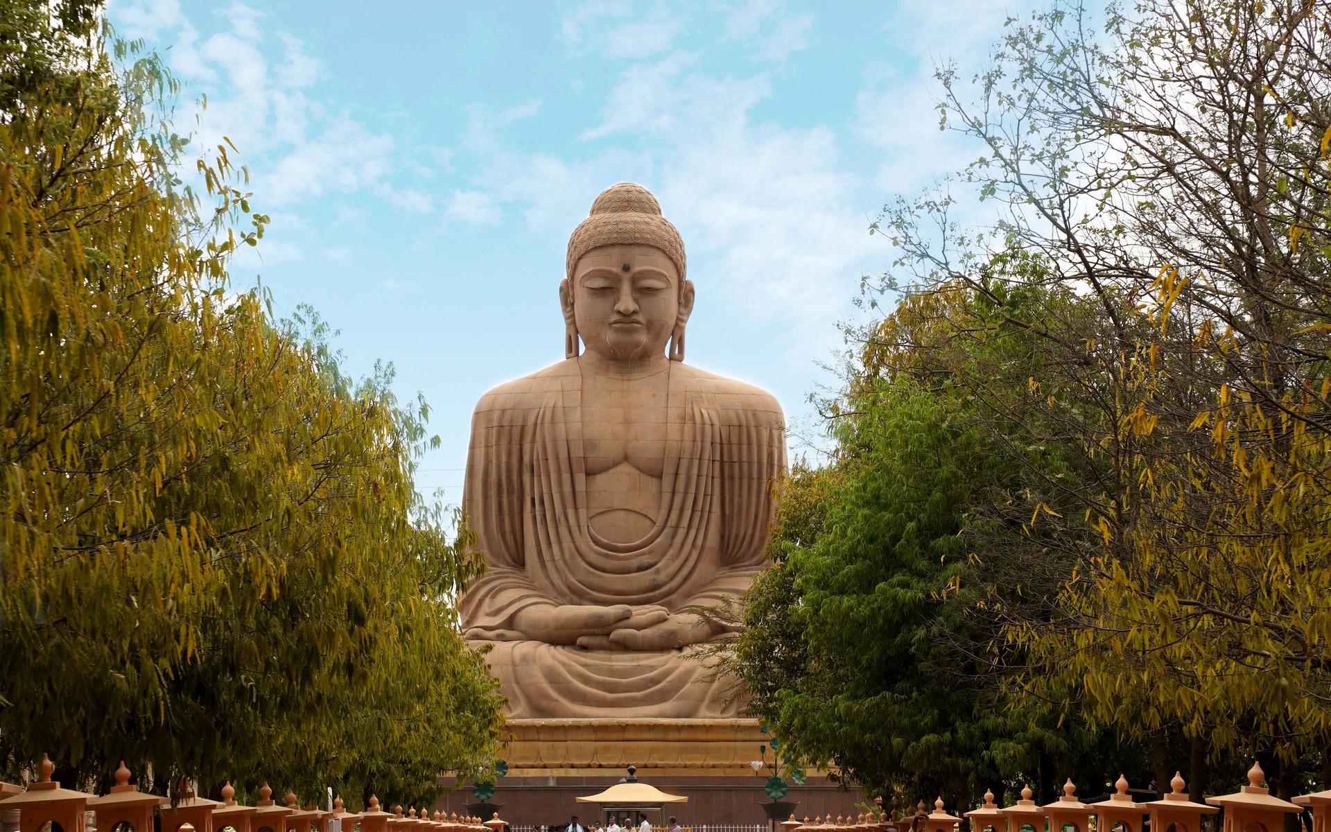 A photograph of Bodh Gaya, India.