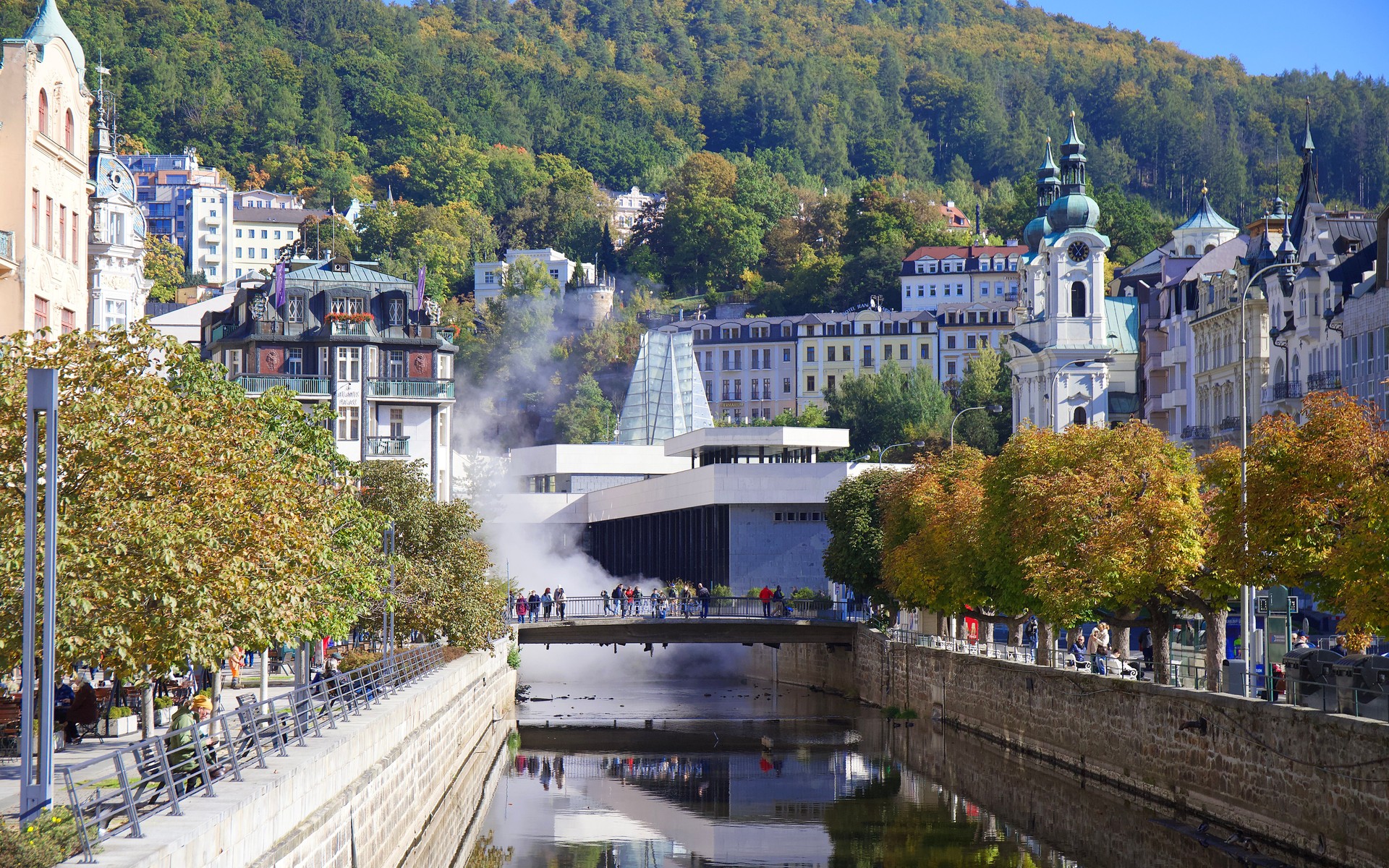 A photograph of Karlovy Vary, Czechia.