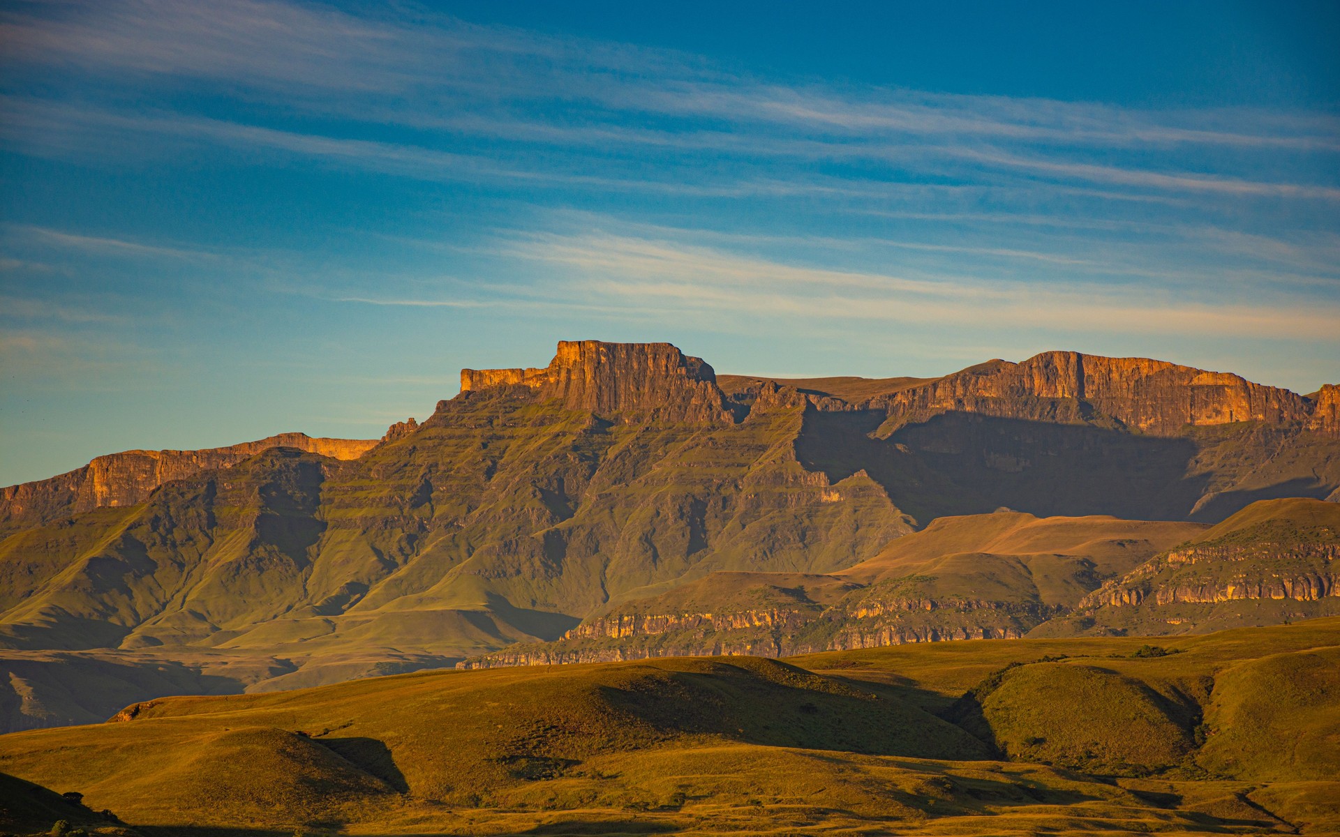A photograph of Drakensberg, South Africa.