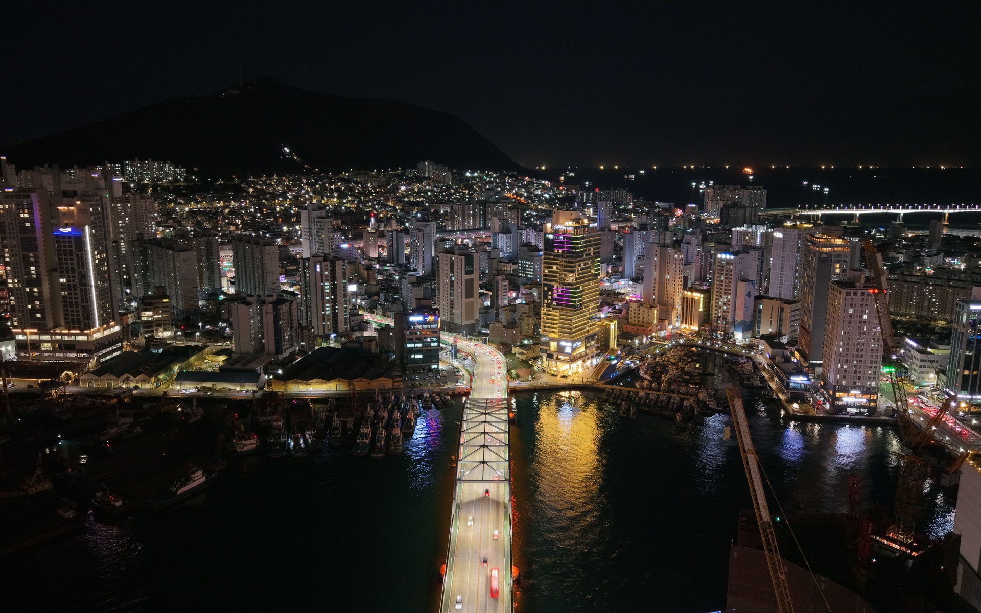 A photograph of Busan, South Korea.