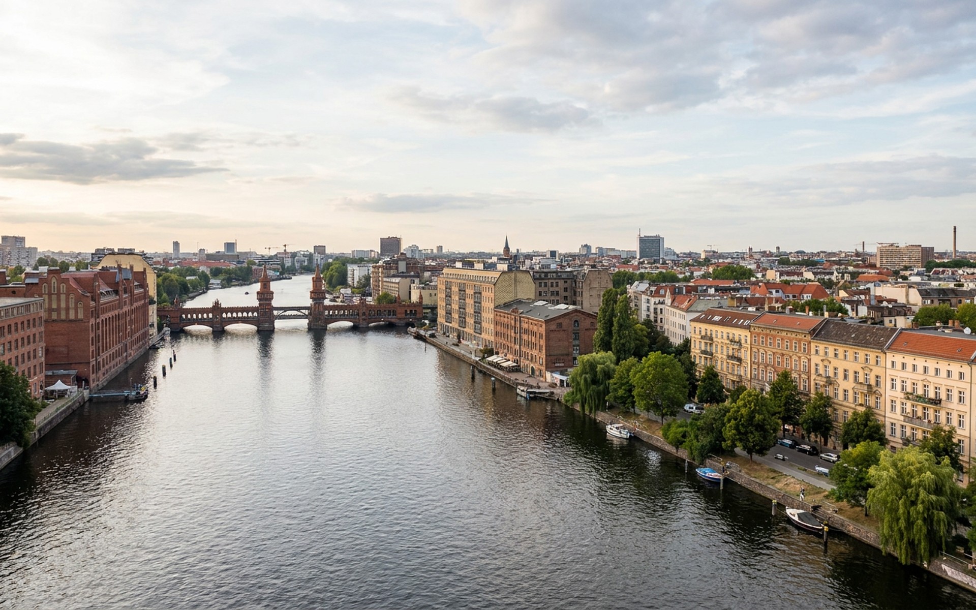 A view of Kreuzberg & Friedrichshain, Germany.