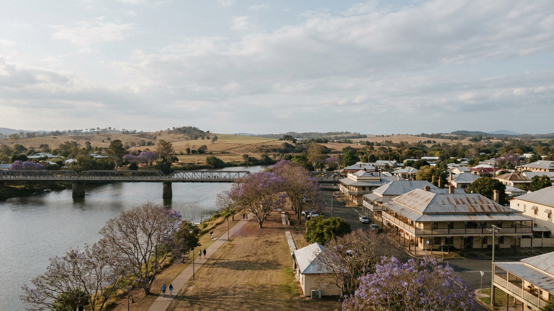 The surrounding countryside in Grafton, Australia