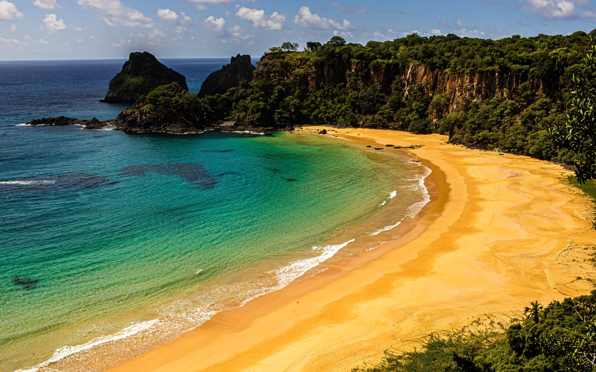 A photograph of Fernando de Noronha, Brazil.