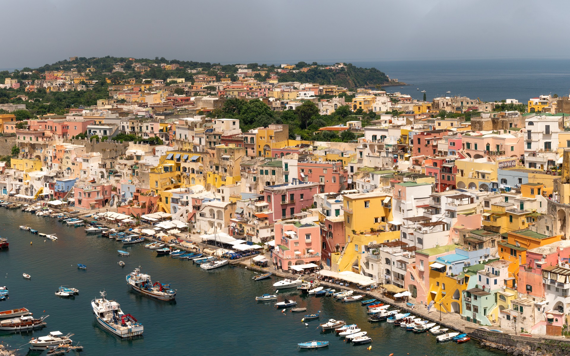 A photograph of Procida, Italy.