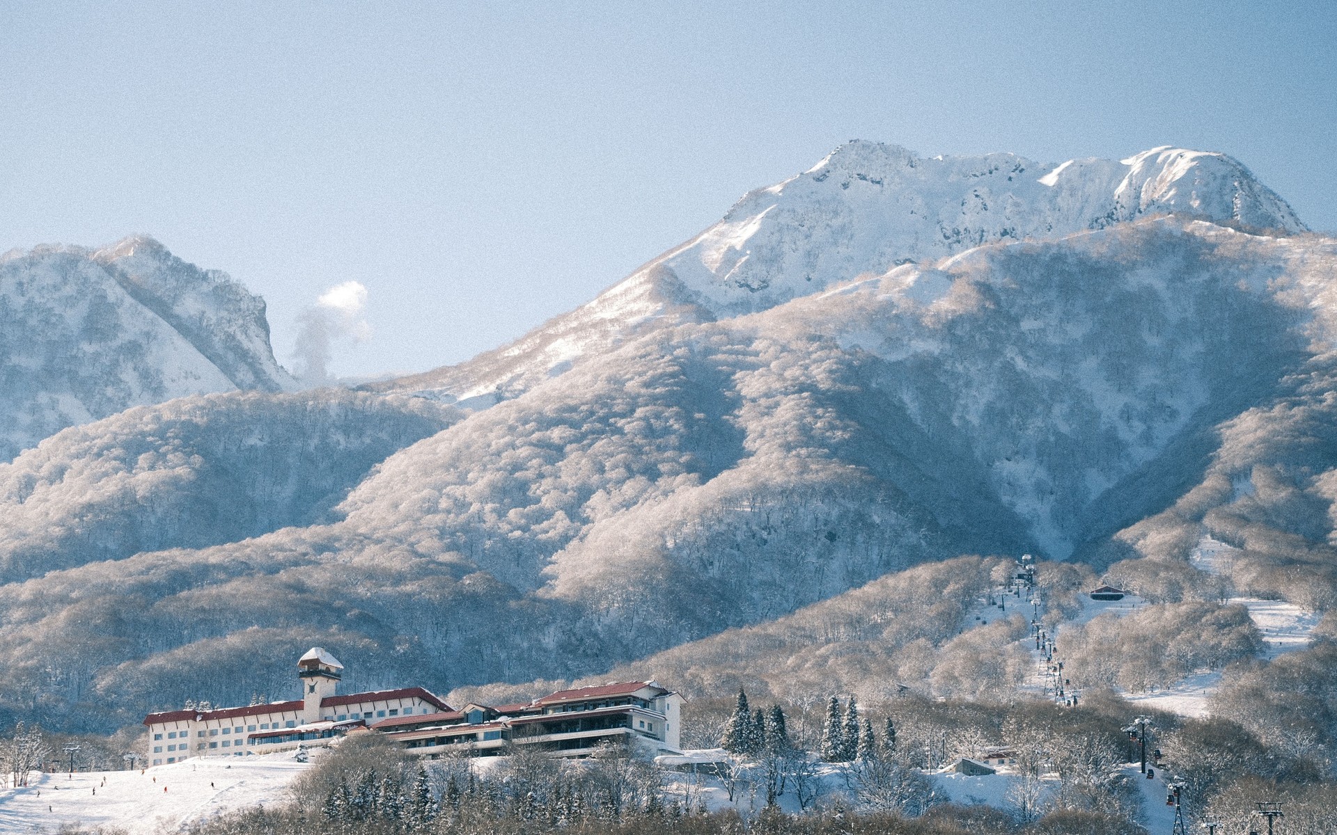 A photograph of Myoko Kogen, Japan.